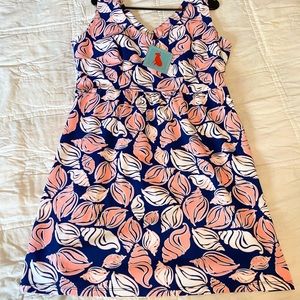 NWT Haley and the Hound Shell Print Tank Fit and Flare Dress